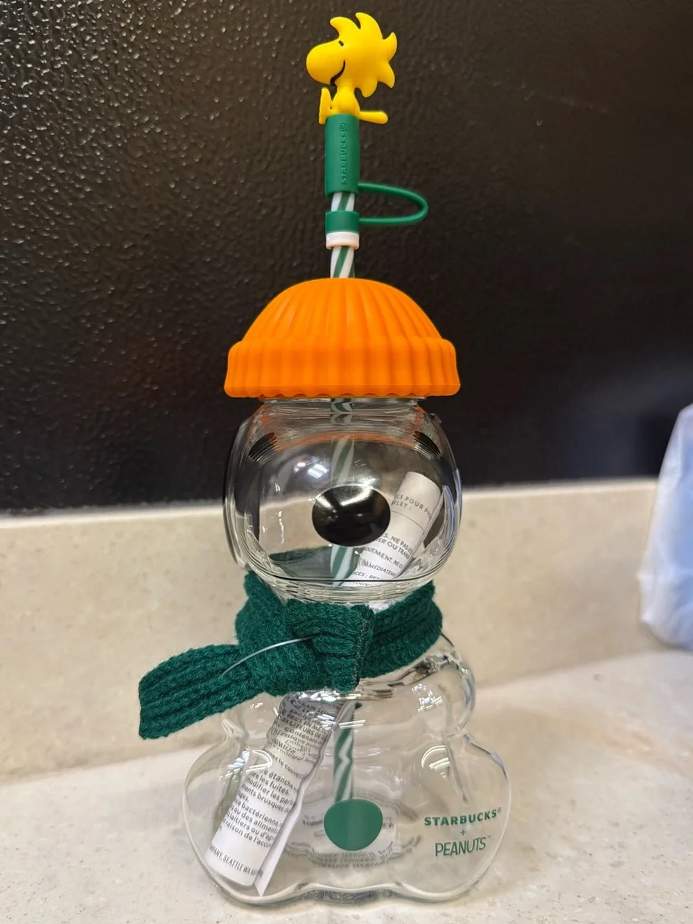 Starbucks x Peanuts Snoopy Glass Cold Cup